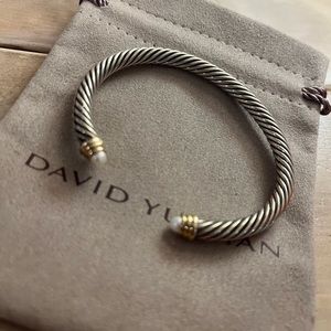 David Yurman 5mm Pearl cable bracelet